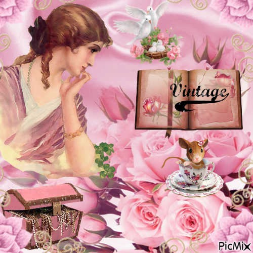 Rose vintage - PNG gratuit
