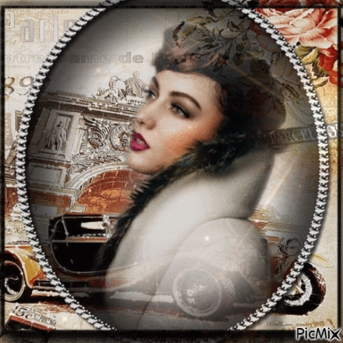 MUJER VINTAGE - Free animated GIF