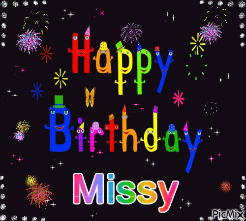 Happy Birthday Missy - Kostenlose animierte GIFs