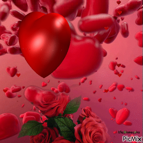 Miłość - Animovaný GIF zadarmo