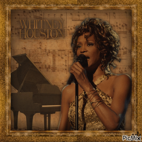 Whitney Houston - Zdarma animovaný GIF