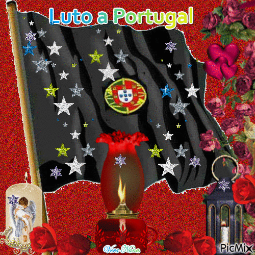 Luto a Portugal - GIF animado gratis
