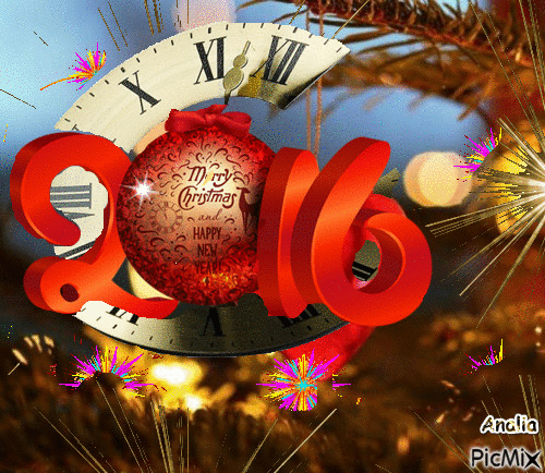 happy New Year***سنة جديدة سعيدة***Feliz Año Nuevo - GIF เคลื่อนไหวฟรี