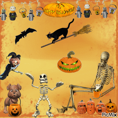 Happy Halloween - Animovaný GIF zadarmo