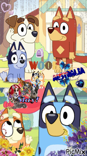 Favorite Bluey characters!! - Darmowy animowany GIF
