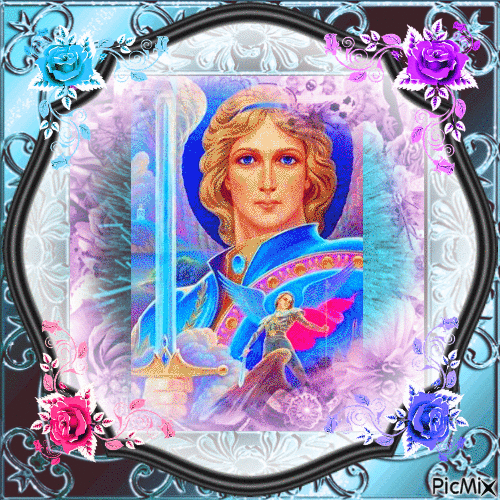 Archange Saint-Michel, Prince de la Milice Céleste - GIF animé gratuit