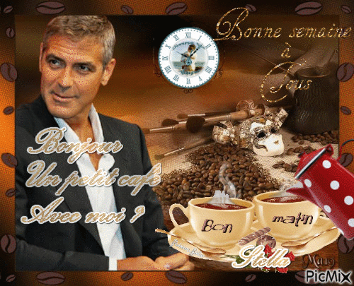 Georges Clooney - Bezmaksas animēts GIF
