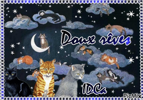 Doux rêves - Бесплатный анимированный гифка