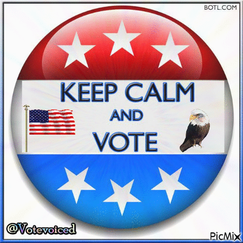 Keep Calm and Vote - Gratis animeret GIF