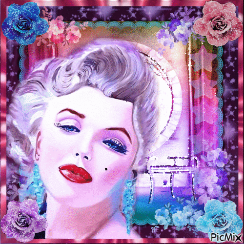 Marilyn Monroe, Actrice américaine - GIF animado grátis