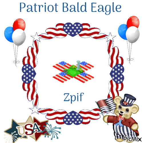 Patriot Bald eagle - GIF เคลื่อนไหวฟรี