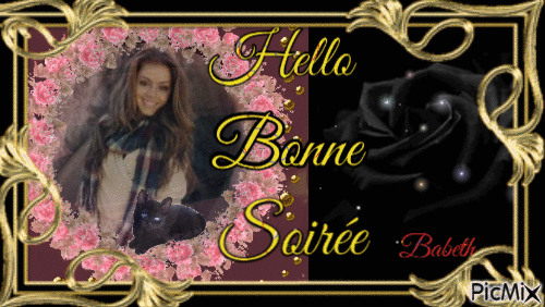 Hello Bonne Soirée - Безплатен анимиран GIF