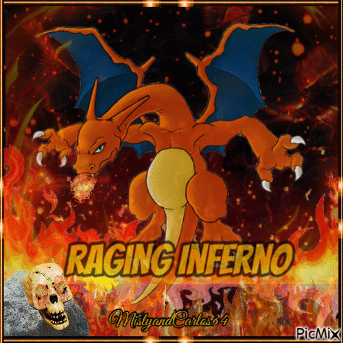Pokemon Raging Inferno - Besplatni animirani GIF