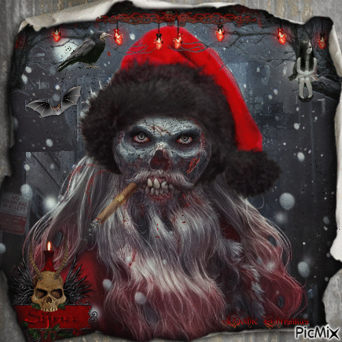 Santa Claus - Gothic - Бесплатни анимирани ГИФ