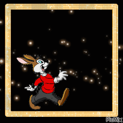 Background bunny - Free animated GIF