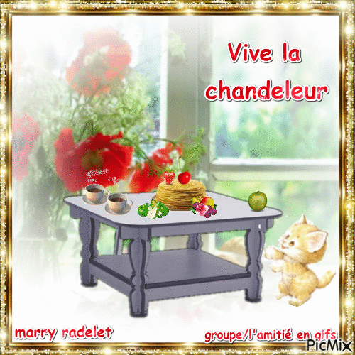 vive la chandeleur - Бесплатный анимированный гифка