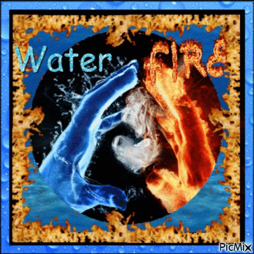 Water and Fire - Gratis animerad GIF