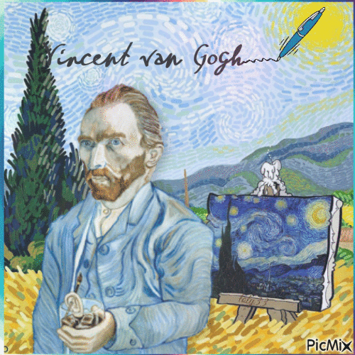 Vincent Van Gogh - GIF animado gratis
