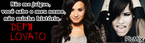 Assinatura Demi Lovato - GIF animate gratis