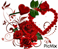 Rose  rosse per te - Bezmaksas animēts GIF