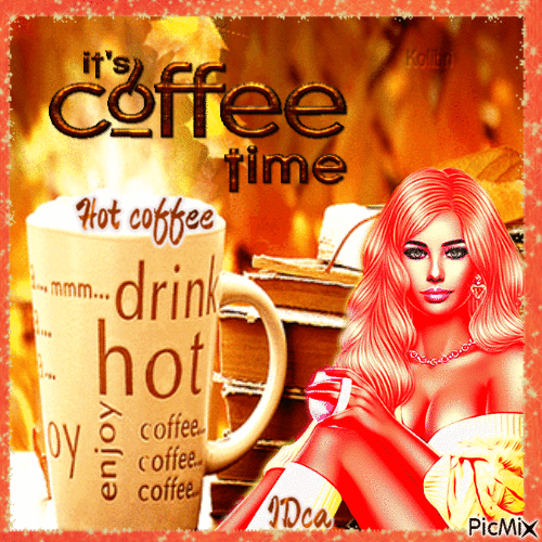 Hot coffee - Gratis animeret GIF