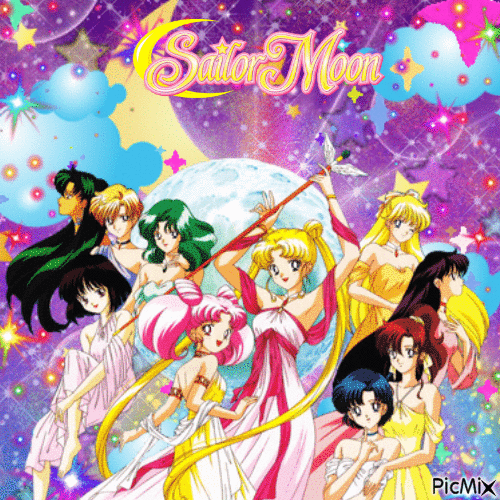 Sailor Moon Magical Girls - Free animated GIF