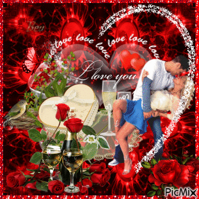 Valentine's day #4 I Love You - GIF animé gratuit