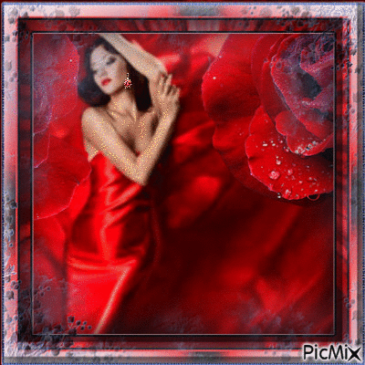 lady red - Darmowy animowany GIF