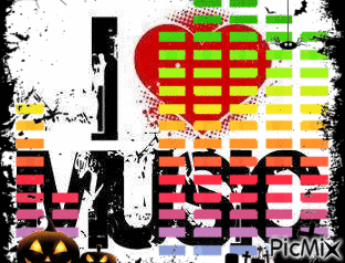 I   ❤️  Music! - Безплатен анимиран GIF