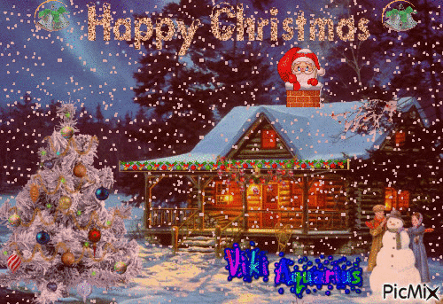 Σας εύχομαι από καρδιάς ¨Καλά Χριστούγεννα¨!!! Merry Christmas pic mix world.!!! :) <3 <3 - Darmowy animowany GIF