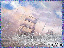 Ships in the Storm! - Zdarma animovaný GIF