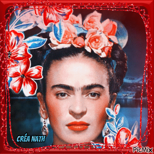 Frida Kahlo, concours - Zdarma animovaný GIF