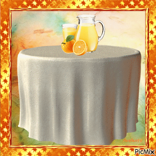 Jus de fruit orange - 免费动画 GIF