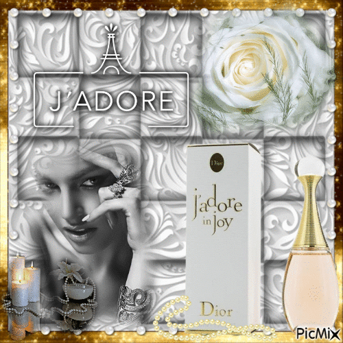 J'adore perfume - White color - Δωρεάν κινούμενο GIF