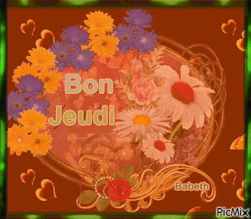 Bon Jeudi - Zdarma animovaný GIF