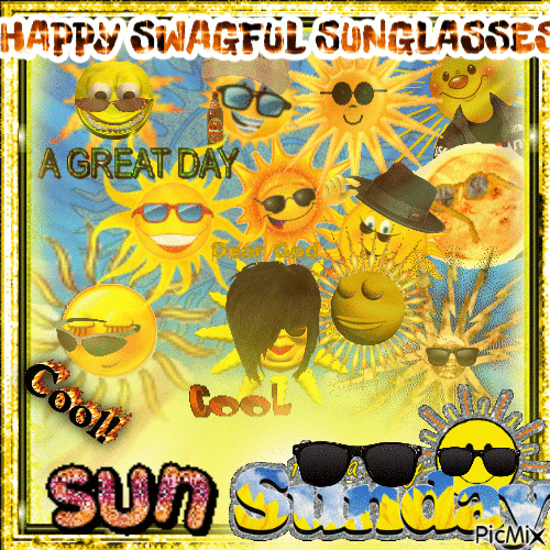 happy sunsunday - Animovaný GIF zadarmo