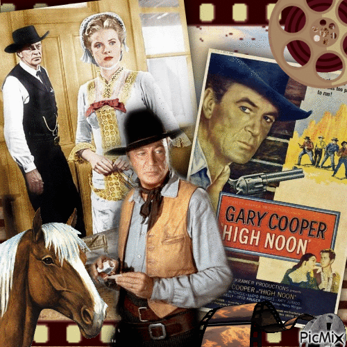 Gary Cooper,Grace Kelly.....High Noon - Free animated GIF