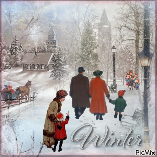 Winterspaziergang - Free PNG