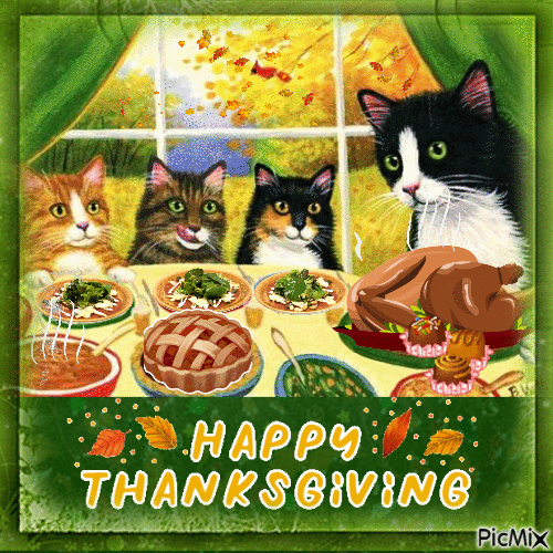 thanksgiving dinner - Безплатен анимиран GIF