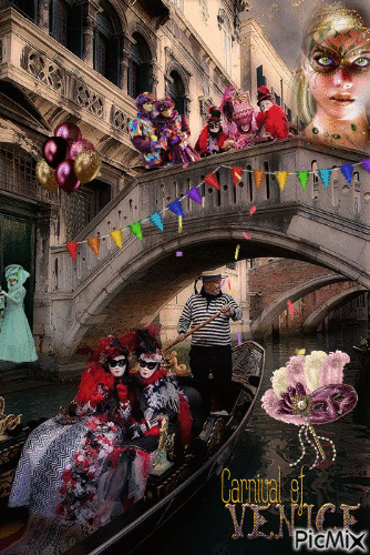 Carnival Of Venice - GIF animé gratuit
