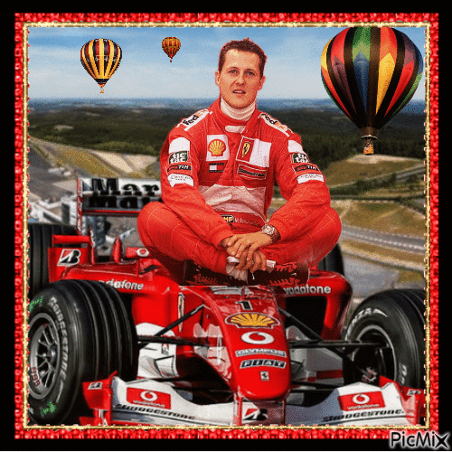 Michael Schumacher - Бесплатный анимированный гифка
