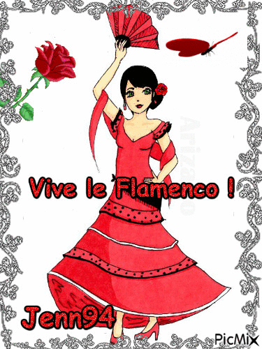 Vive le Flamenco ! - GIF animé gratuit