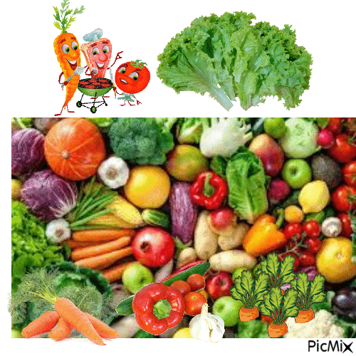 les légumes - GIF animé gratuit
