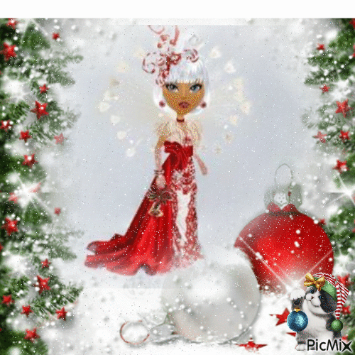 snow girl - Ingyenes animált GIF