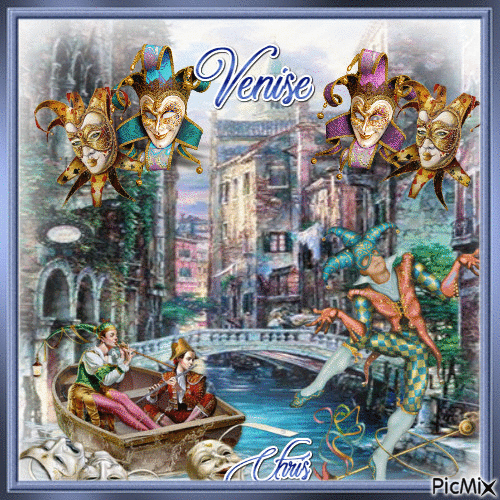 Carnaval de Venise - GIF animado grátis