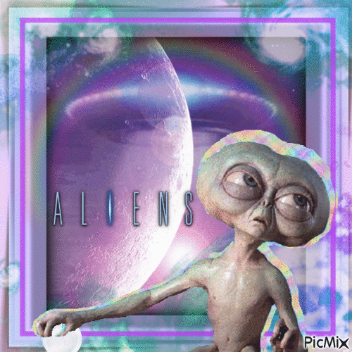 Outer Space Alien - GIF animate gratis