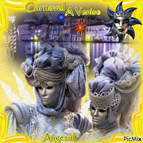 Carnaval à Venise - Darmowy animowany GIF