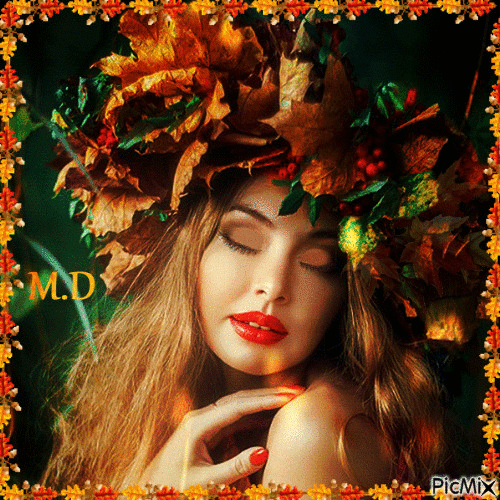 Bella en otoño - Ingyenes animált GIF