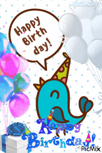 happy birthday - Zdarma animovaný GIF