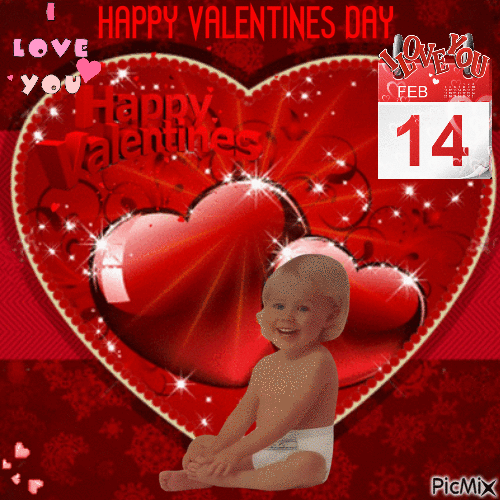 Valentine's Day baby - Безплатен анимиран GIF